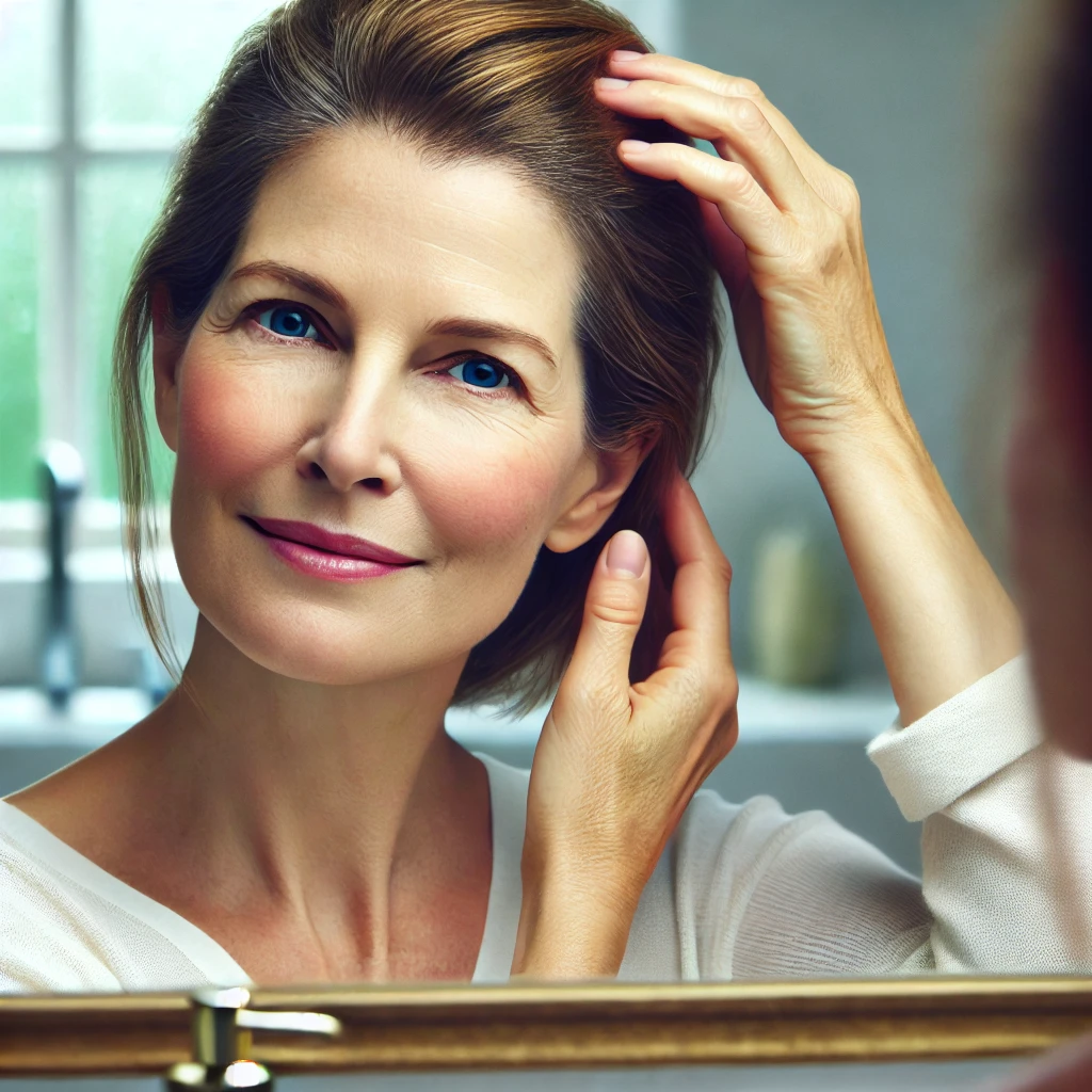 Healthy hair after natural regrowth methods